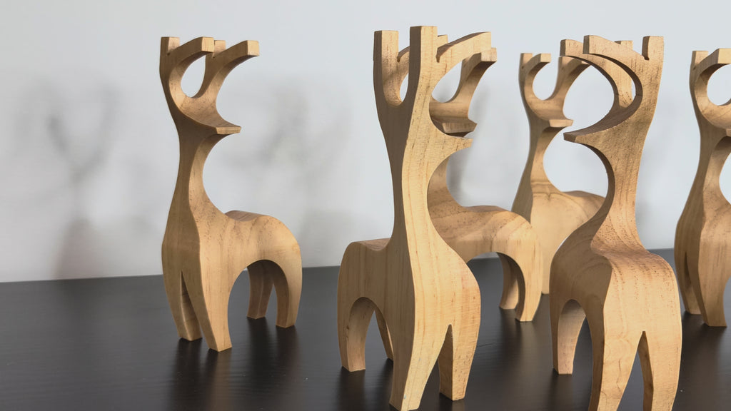 Wooden Christmas Reindeer